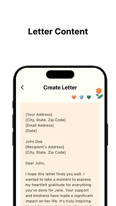 Letter AI - Write a letter Screenshots