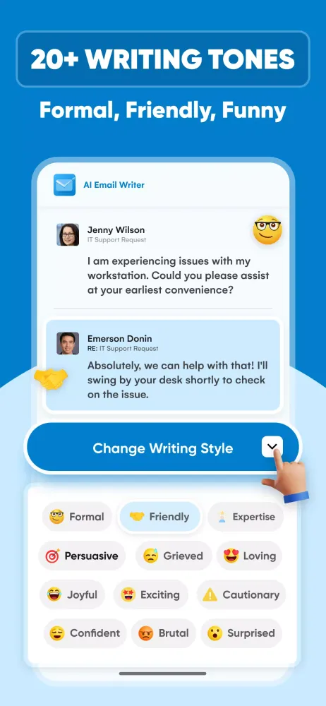 Captures d'écran de Ai Email Writer & Generator