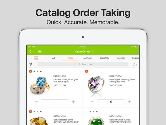 Pepperi B2B Commerce App iPad  Screenshots