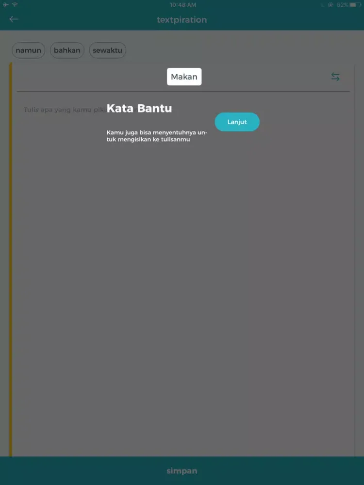 textpiration iPad  Ekran Görüntüleri