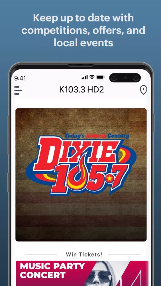 Dixie 105.7 Screenshots
