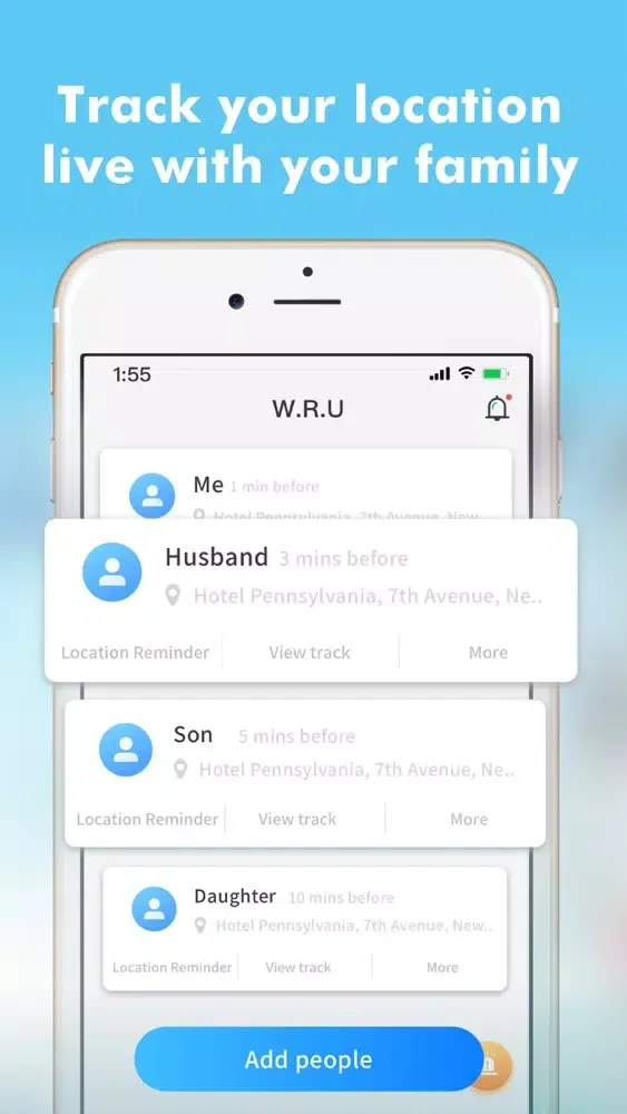W.R.U-Find Friends & Family スクリーンショット