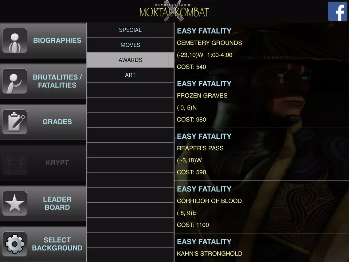 Captures d'écran de Kombatant Guide for Mortal Kombat X iPad 