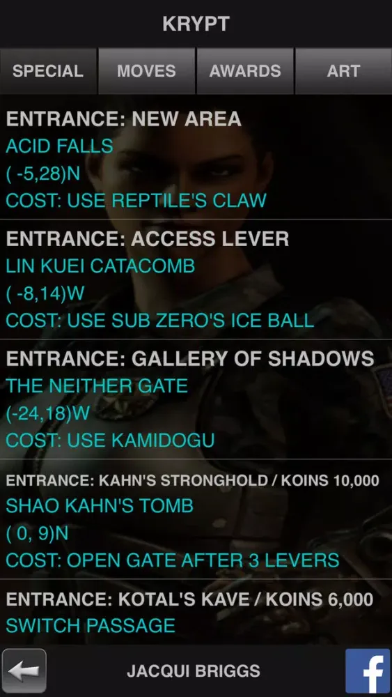 Captures d'écran de Kombatant Guide for Mortal Kombat X