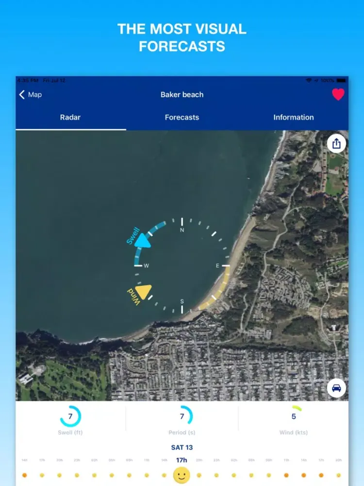 Weesurf, wave & wind forecast iPad  Screenshots