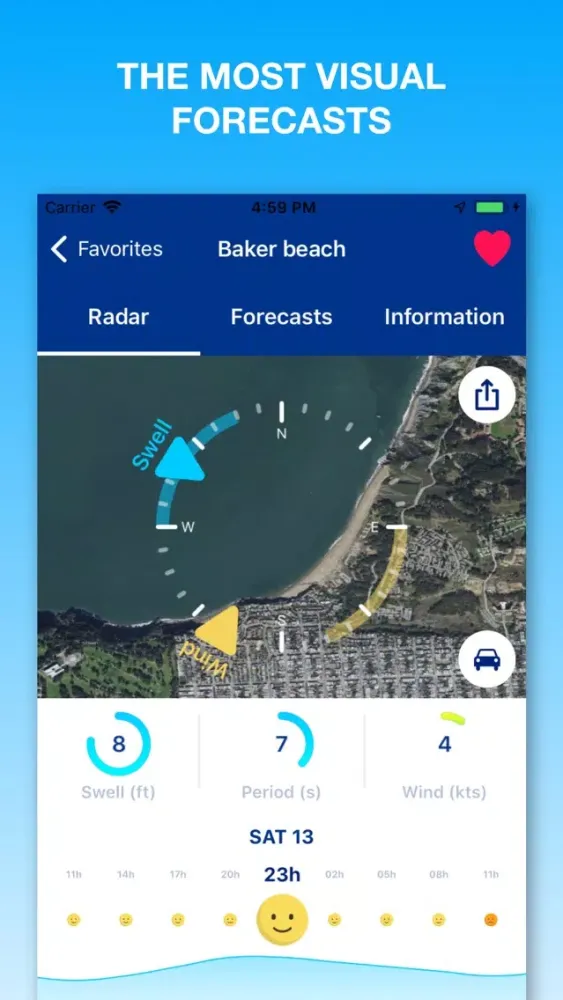 Weesurf, wave & wind forecast Screenshots