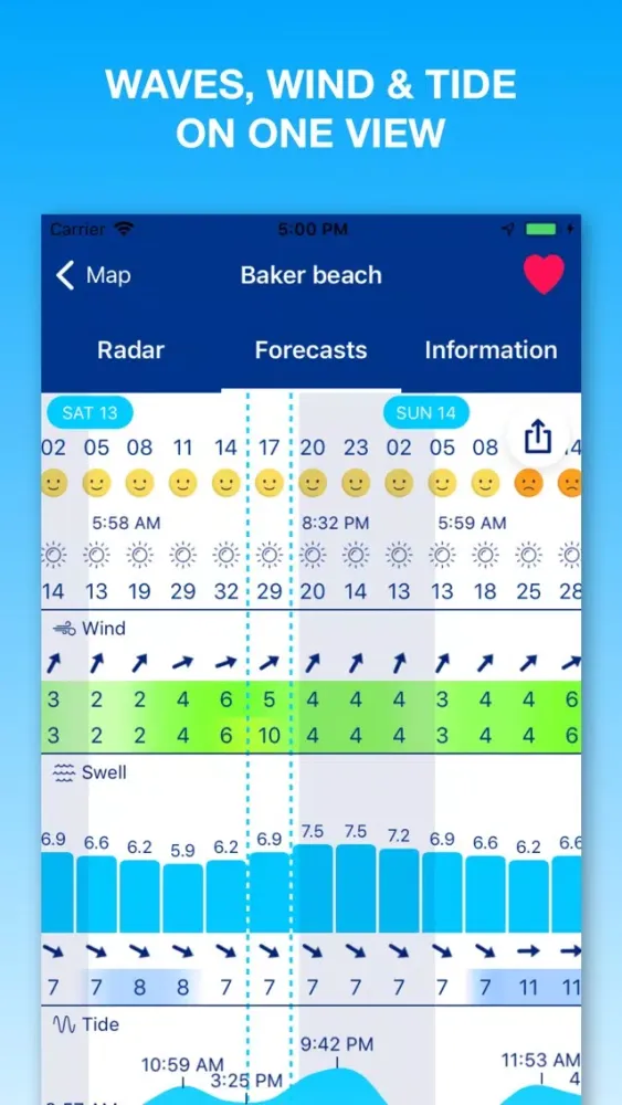 Weesurf, wave & wind forecast Screenshots