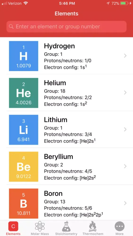 ChemCalc: Chemistry Calculator 스크린샷