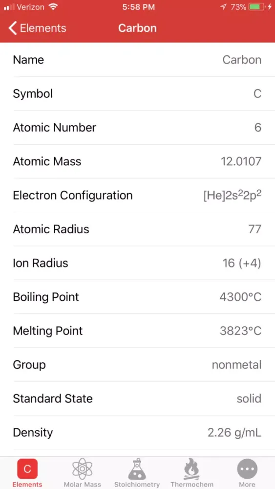 ChemCalc: Chemistry Calculator 스크린샷
