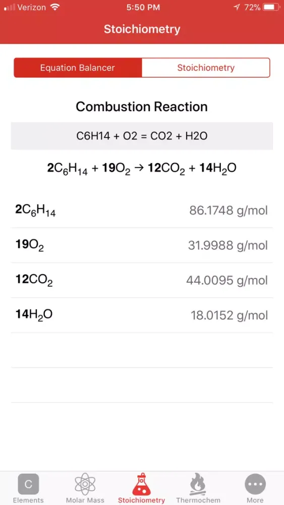 ChemCalc: Chemistry Calculator 스크린샷