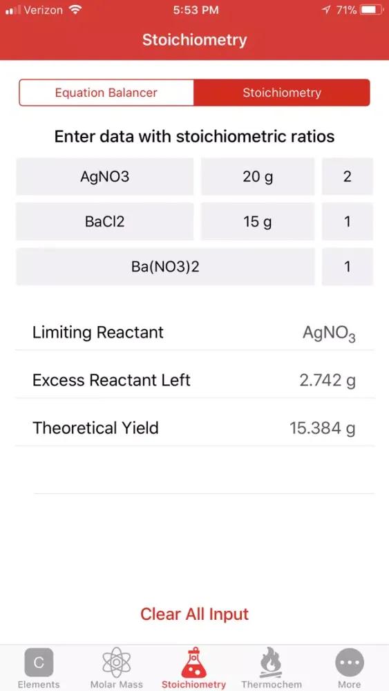 ChemCalc: Chemistry Calculator 스크린샷