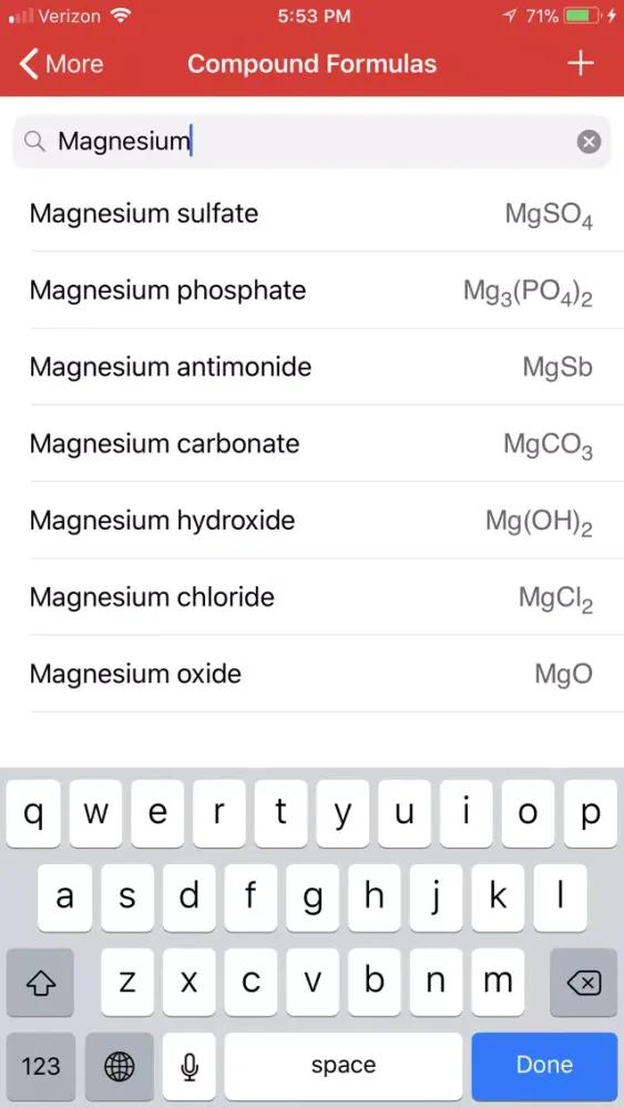 ChemCalc: Chemistry Calculator 스크린샷