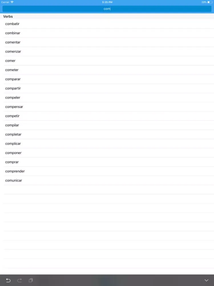 Zrzuty ekranu Conjugate Spanish Verbs iPad 