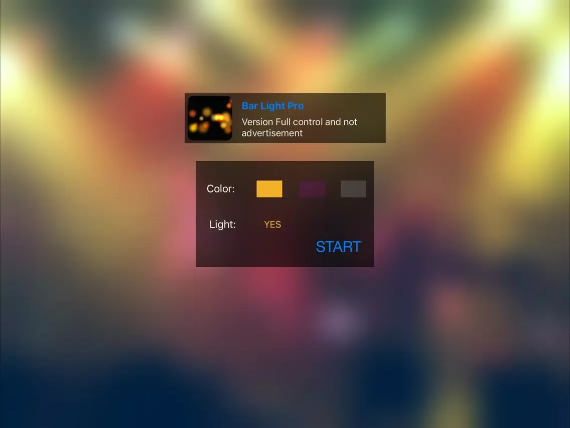 ภาพหน้าจอของ Bar Light iPad 