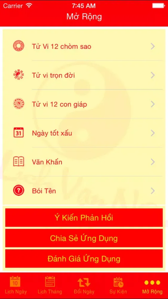 Lịch Vạn Niên 2016 Bính Thân स्क्रीनशॉट