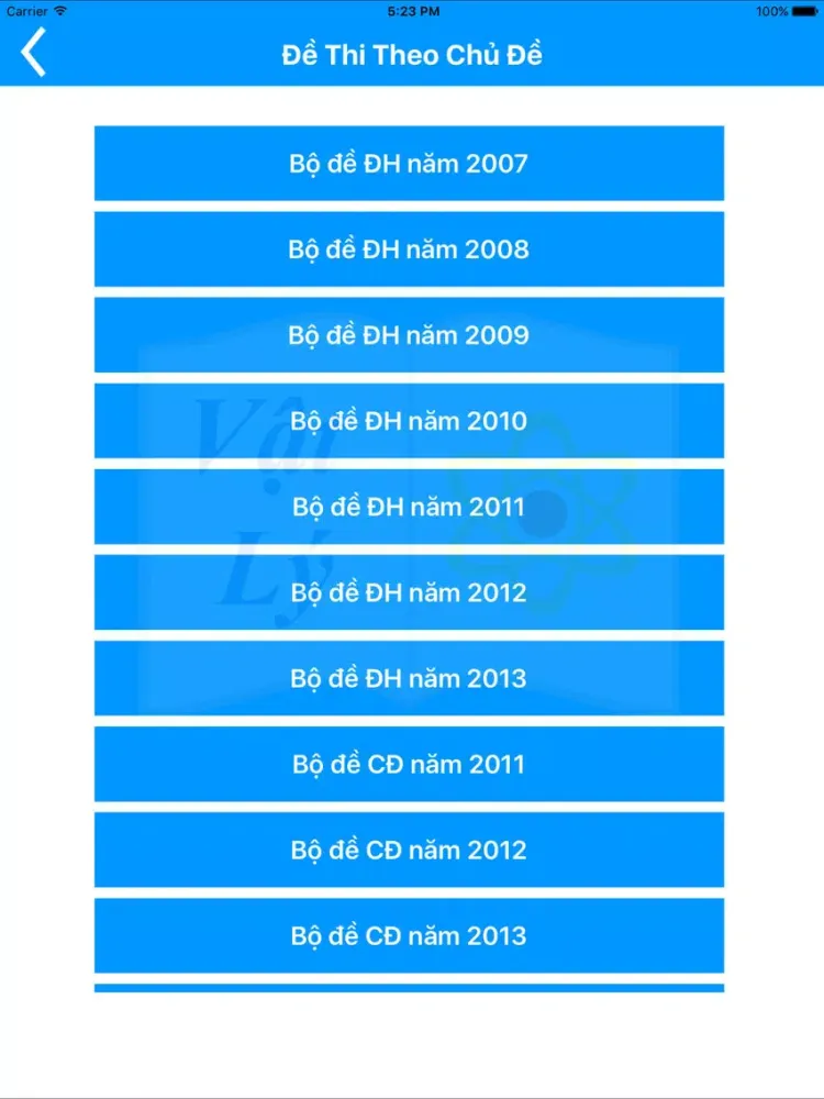 Luyện Thi Vật Lý iPad  স্ক্রিনশট
