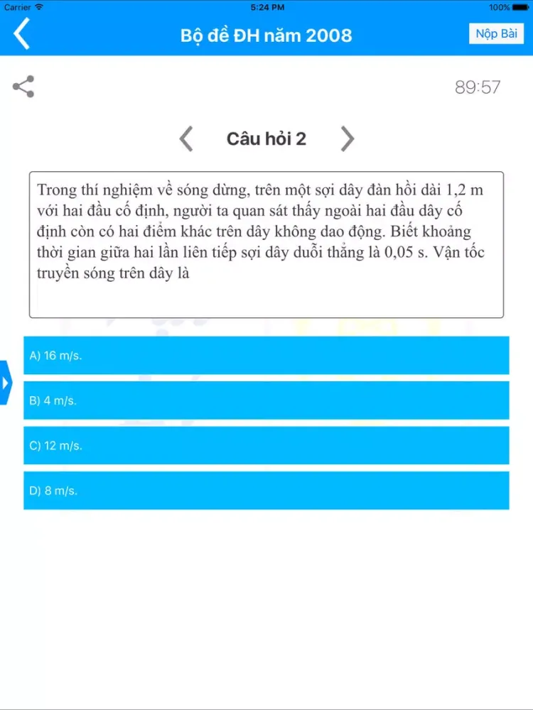 Luyện Thi Vật Lý iPad  স্ক্রিনশট