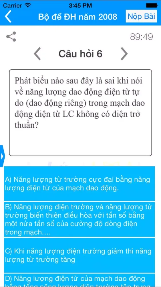 Luyện Thi Vật Lý স্ক্রিনশট