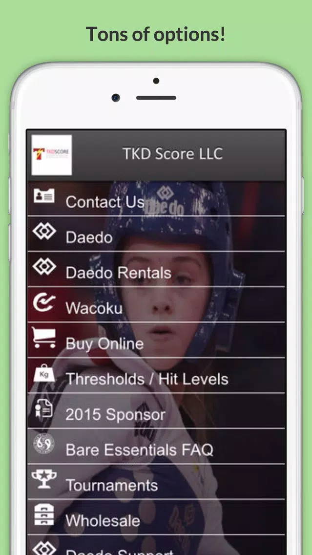 Screenshot di TKDScore.com Daedo Truescore