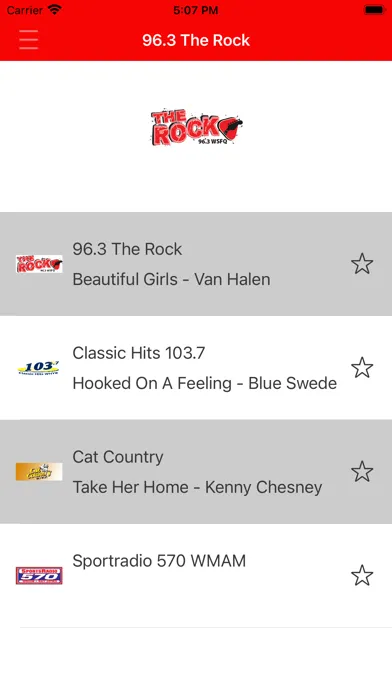 Zrzuty ekranu 96.3 The Rock
