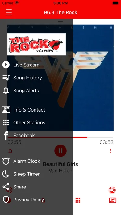 Zrzuty ekranu 96.3 The Rock