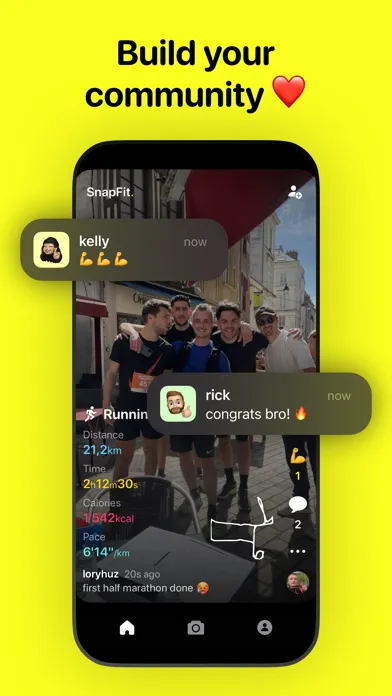 SnapFit, Social Fitness Camera Screenshots