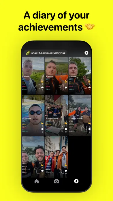 SnapFit, Social Fitness Camera Screenshots