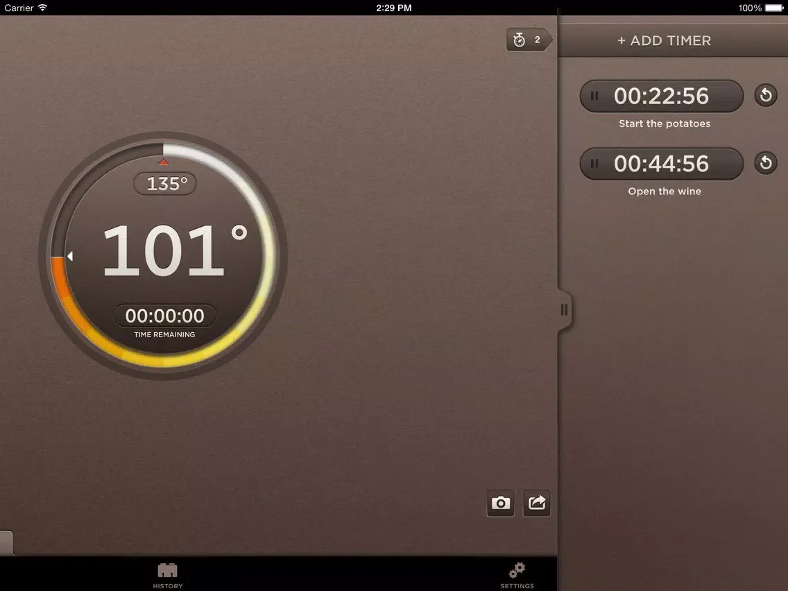 Williams-Sonoma smart thermometer iPad 應用截圖