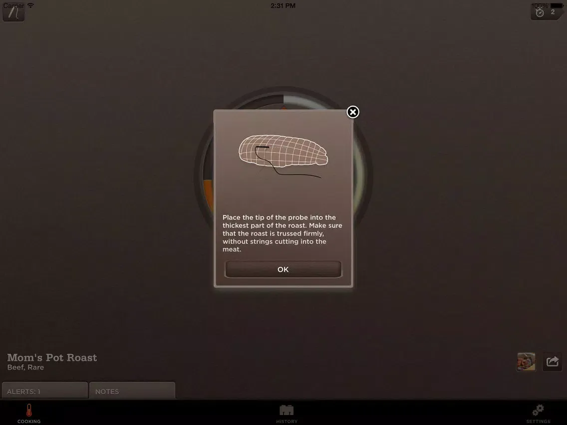 Williams-Sonoma smart thermometer iPad 應用截圖