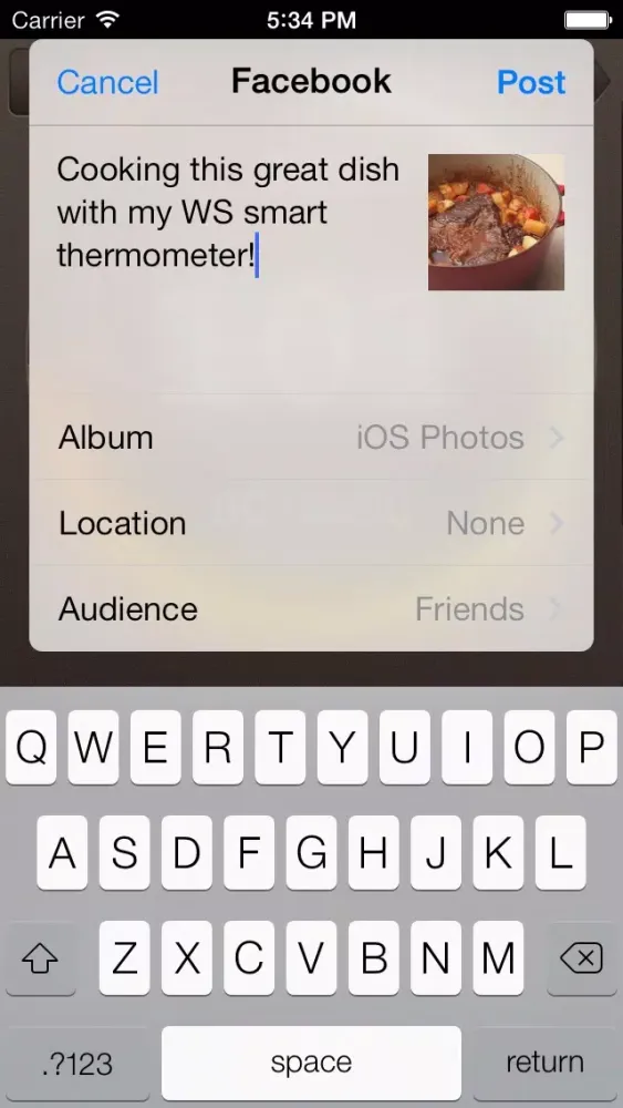 Williams-Sonoma smart thermometer應用截圖