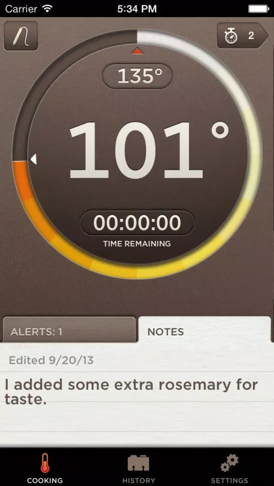 Williams-Sonoma smart thermometer應用截圖