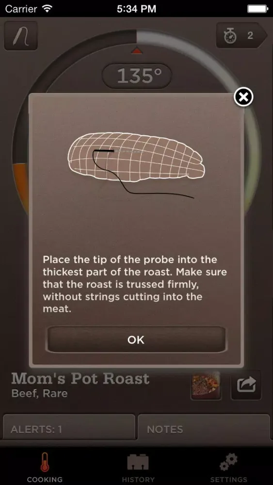 Williams-Sonoma smart thermometer應用截圖