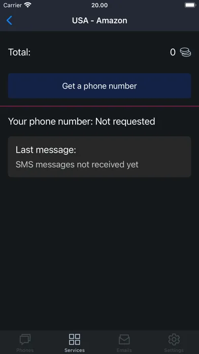 SMS & Email: Confirm Screenshots