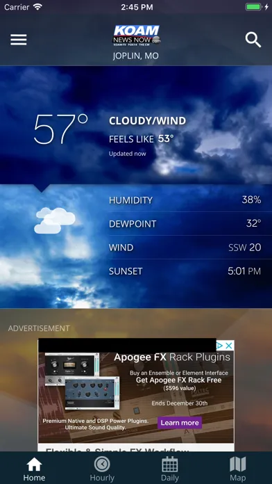 Скриншоты KOAM Sky Watch Weather