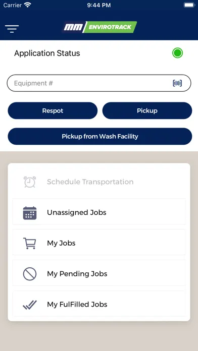 Tangkapan skrin WSMM ENVIROTRACK 2.0