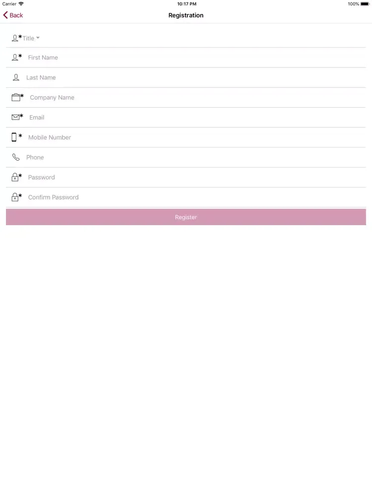 Tangkapan layar WSMS Business Automation Front iPad 