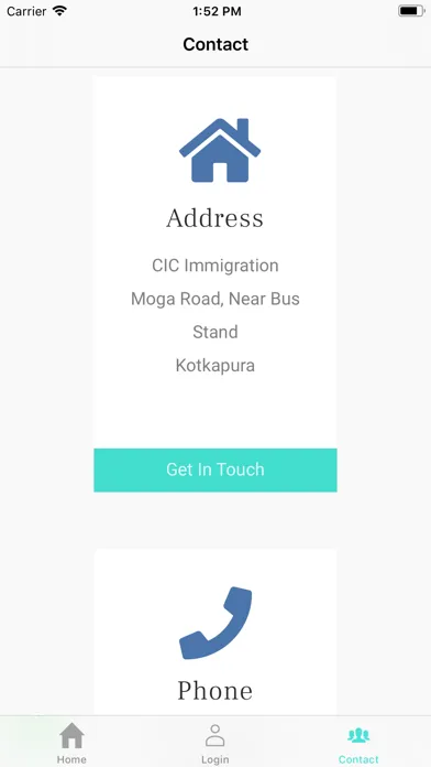 Zrzuty ekranu CIC Immigration