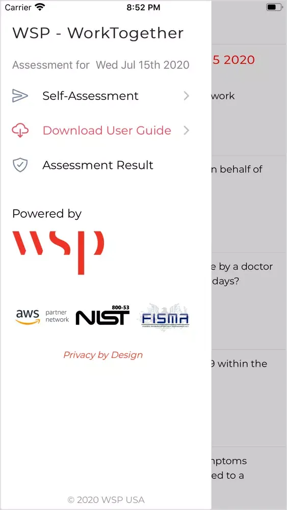 WSP WorkTogether Screenshots