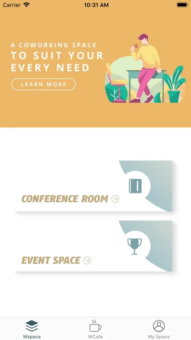 Capturas de pantalla de WSPACE Coworking App