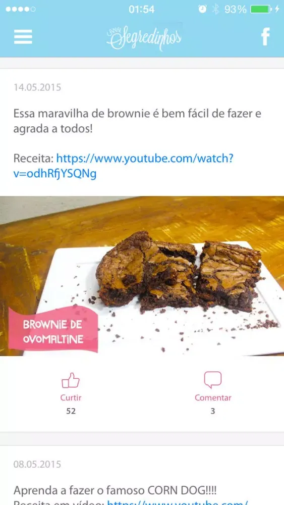 Tangkapan skrin Segredinhos - for Youtube