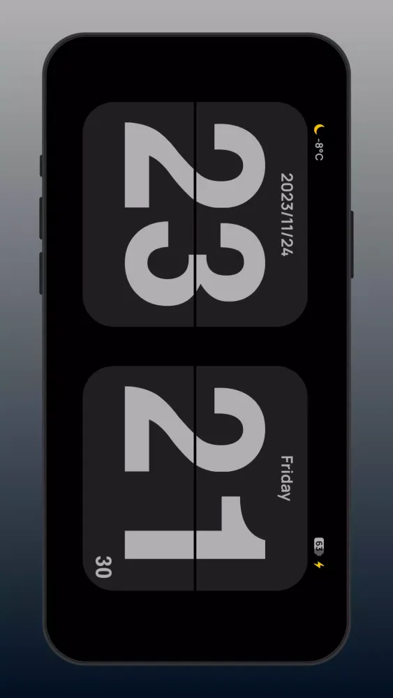 Flip clock: World clock スクリーンショット