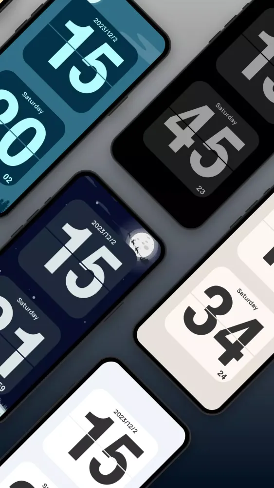 Flip clock: World clock スクリーンショット