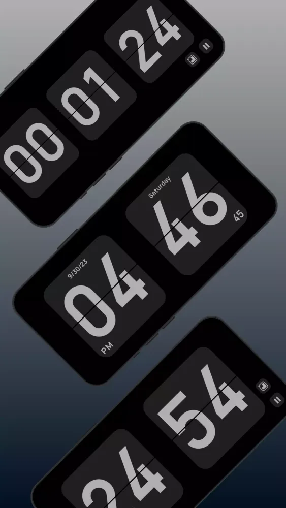 Flip clock: World clock スクリーンショット