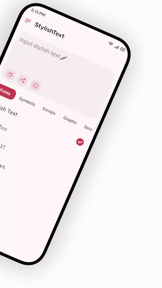 Stylish Text Screenshots