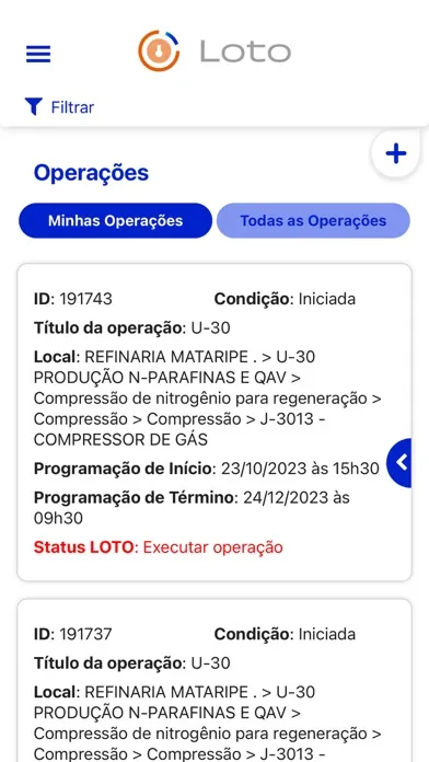 LOTO سکرین شاٹس