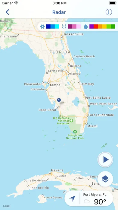 Tangkapan skrin WSVN Hurricane Tracker