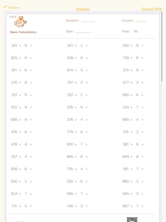Basic Calculations iPad  스크린샷