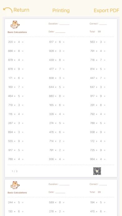 Basic Calculations 스크린샷