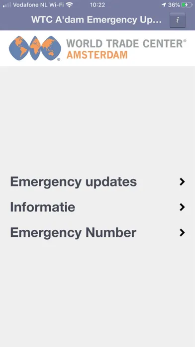 Capturas de pantalla de WTC A'dam Emergency Update