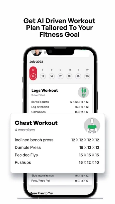 WTF: Workout, Diet & Smart Gym Screenshots